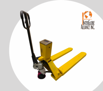 Manual Pallet Jack Single Wheels 48"x27" with Weighing Scale and Printer