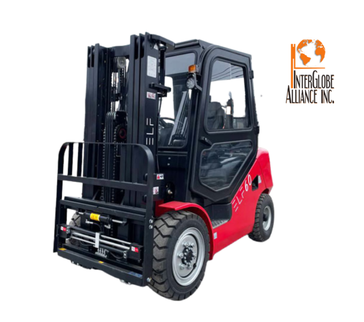 ELF FD30T Diesel Forklift with Cabin 6600 Lbs – Interglobe Alliance
