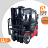 ELF FD25T Diesel Forklift with Cabin 5500 Lbs