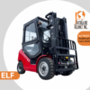 ELF FD30T Diesel Forklift with Cabin 6600 Lbs