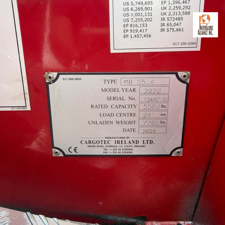 2020 Used Moffett M8 55.4 Diesel Forklift 262415 – 5,500 lb Capacity - Image 10