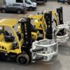 Used Hyster Forklifts with 180° Paper Roll Clamp – For Sale or Rent